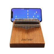 Jooleer 17 Keys Kalimba With App Thumb Piano Portable For Adults & Kids Okoume Mbira Tuning Hammer, Finger Covers, & More Included; Christmas Stocking Stuffer Gift