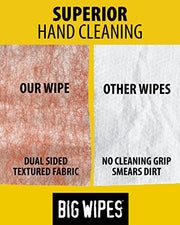 BIG WIPES Heavy Duty Industrial Textured Scrubbing Wipes (80 Count (Pack of 1), Heavy-Duty)