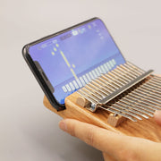 Jooleer 17 Keys Kalimba With App Thumb Piano Portable For Adults & Kids Okoume Mbira Tuning Hammer, Finger Covers, & More Included; Christmas Stocking Stuffer Gift