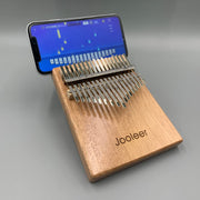 Jooleer 17 Keys Kalimba With App Thumb Piano Portable For Adults & Kids Okoume Mbira Tuning Hammer, Finger Covers, & More Included; Christmas Stocking Stuffer Gift