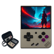 Miyoo Mini Plus Handheld Game Console 3.5-inch 640*480 IPS Screen 3000mAh Compatible with Multiplayer Portable Case Retro Gray