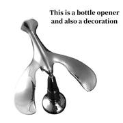 Kusaza Multifunctional Balanced Bird Bottle Opener With Floating and Rotating Design, Made of Zinc Alloy Material, Used for Opening Beer and Red Wine Bottle Caps and Desktop Decoration