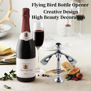 Kusaza Multifunctional Balanced Bird Bottle Opener With Floating and Rotating Design, Made of Zinc Alloy Material, Used for Opening Beer and Red Wine Bottle Caps and Desktop Decoration