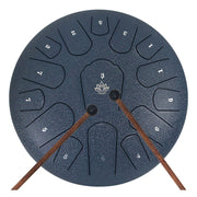 Yasisid Steel Tongue Drum 12 Inches 15 Notes Musical Instruments, Handpan Drum Percussion Instrument with Soft Bag, Music Book and 2 Mallets for Meditation or Yoga (Navy Blue)