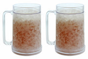 Freezer Mugs – Double Wall Gel Frosty Freezer Mugs, Cups – Drinking Glass – Beer Ice Mugs for Freezer – Beer Mugs with Handle – 16oz Freezable Beer Mug (2)