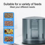 Automatic Fish Feeder, LYEE Fish Feeder Automatic Dispenser, 0.05GAL Adjustable Timer Feeder for Any Aquarium Fish Tank Turtle Tank, Auto Feeding System on Vacation, Holidays