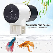 Automatic Fish Feeder, LYEE Fish Feeder Automatic Dispenser, 0.05GAL Adjustable Timer Feeder for Any Aquarium Fish Tank Turtle Tank, Auto Feeding System on Vacation, Holidays